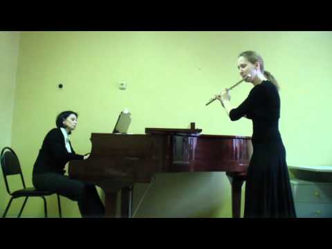 Lilya Tikhomirova, J.S.Bach - Sonata No.5 in e minor, 1-2 parts Bwv 1034