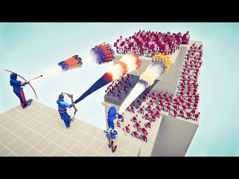 TRIO GODS vs 100x ARMIES - Totally Accurate Battle Simulator TABS
