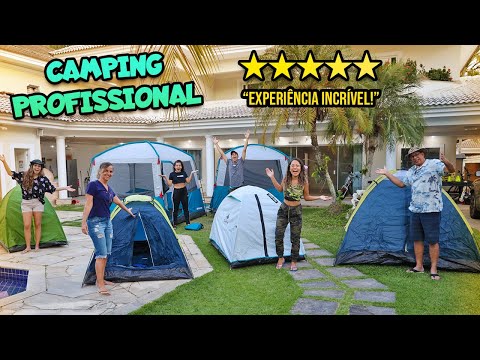 TRANSFORMAMOS A MANSÃO EM UM CAMPING PROFISSIONAL! - INCRÍVEL