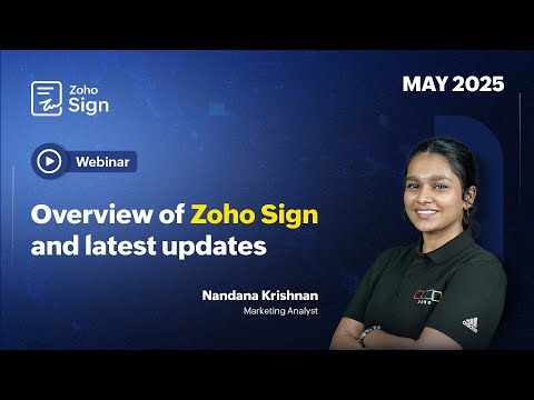 Zoho Sign overview