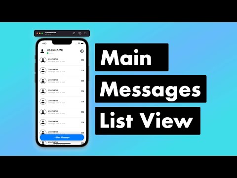 SwiftUI Firebase Chat 05 - Creating Template Messages View