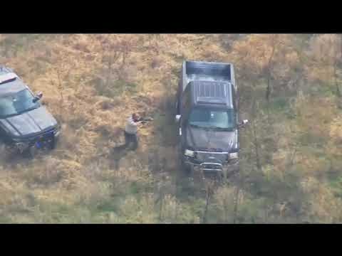 Wild Oklahoma police chase ends with truck in pond, pants on the ground