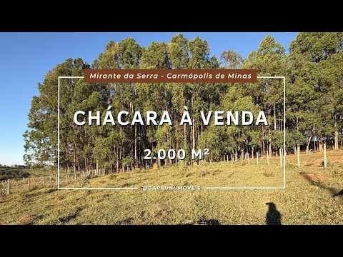 Chácara à venda no Residencial Mirante da Serra, Carmópolis de Minas - MG.