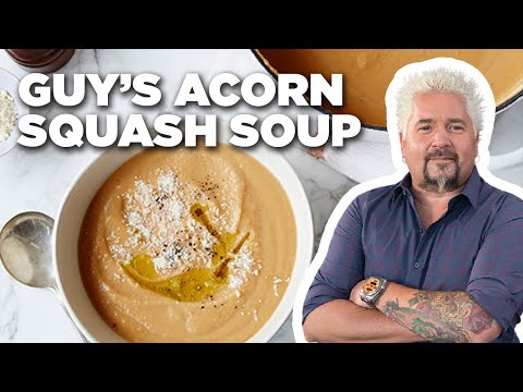 Guy Fieri's Acorn Squash Soup | Guy's Big Bite | Food Network