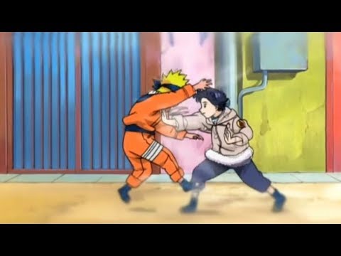 Hinata Golpea A Naruto Con Su Puño Suave