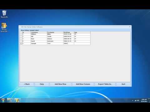 MS SQL Server Editor Software