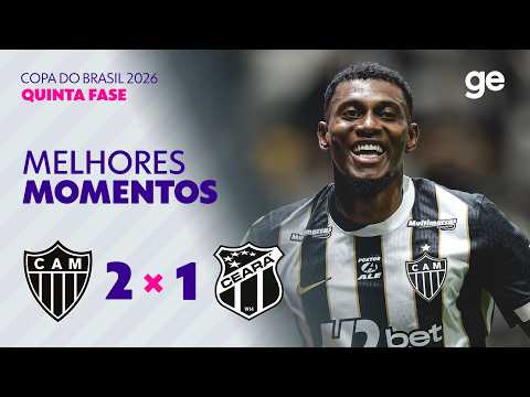 Gols e lances de Atlético Mineiro x Ceará