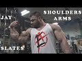 Bodybuilder Justin Slates Shoulders And Arms Training