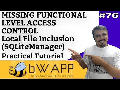 SQLiteManager Local File Inclusion || bwapp tutorial || bwapp solutions || Cyber World Hindi