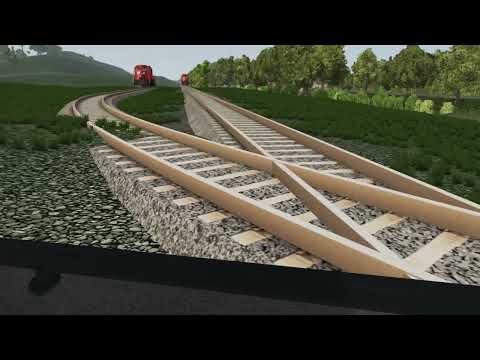 Trains Vs Weird Overlapping Rail Tracks - Cars Destruction - BeamNG Drive