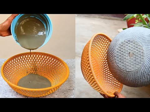 DIY || cement craft ideas || gamla kaise banaye || gamla banane ki vidhi | make a cement pot at home