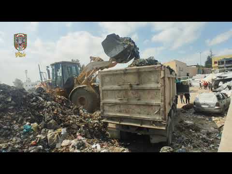 مخاطر واضرار مكبات النفايات المؤقتة وسط مدينة غزة