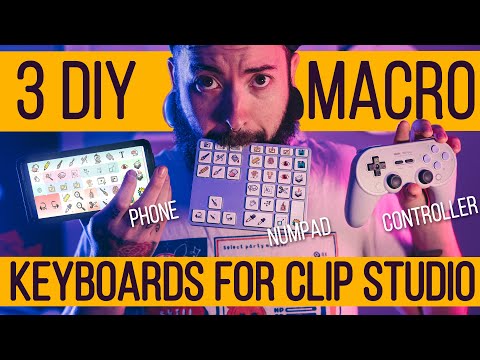 3 D.I.Y Wireless Macro Keyboards for Clip Studio Paint |  TabMate Alternatives | Windows - iOS - OSX