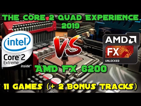 AMD FX 6200 vs Core2Quad QX9770 in 11 games - 4GHz Test - GTX 1080Ti - /1080p - 2019