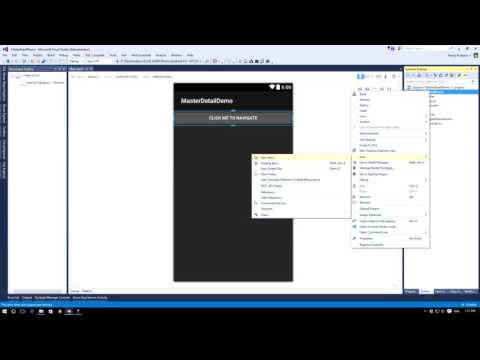 Xamarin Android :  Master Detail View