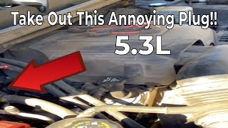 How to remove passenger side, rear cylinder 8, spark plug on 5.3L, GM, Chevy Vortec   HD 1080p
