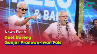 Duet Ganjar Pranowo dan Iwan Fals, Hibur Ribuan Warga Jateng