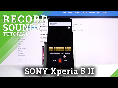 How to Record Sounds on SONY Xperia 5 II – Enable Voice Recorder
