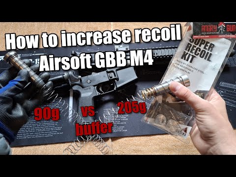 Increase Airsoft Recoil with Angry Gun Buffer | GHK MK18 GBB