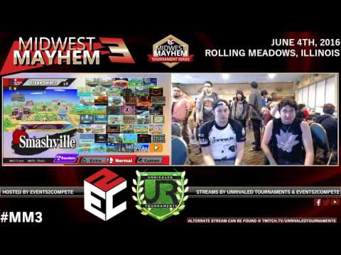 Midwest Mayhem 3 – Pools – PG l ESAM (Pikachu) vs. B.W. Styles (Mega Man, Corrin)