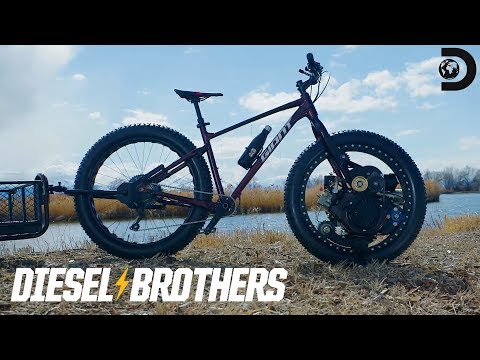 ディーゼル自転車をチャリティオークションで落札｜ディーゼルブラザーズ (Auctioning off a Diesel-Powered Bicycle for Charity | Diesel Brothers)