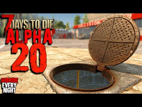 I HAVE NEVER SEEN THIS BEFORE! - HORDE EVERY NIGHT Day 8 | 7 Days to Die Alpha 20 Gameplay