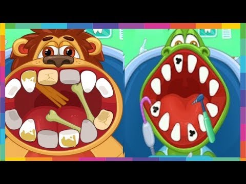 , title : 'Jogos para Crianças - Médico Infantil: Dentista - O Leão e o Jacaré vão ao dentista ⭐️🐬⭐️🐬