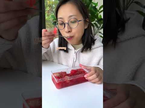 Have You Ever Eaten Strawberries Like This?  | Cat Cooking Food | Cute Cat TikTok #Shorts