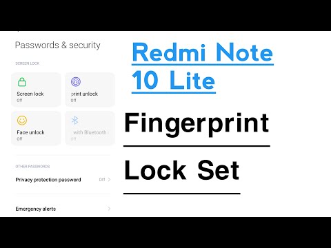 Redmi Note 10 Lite How To Set Fingerprint Lock | Redmi Note 10 Lite Fingerprint Lock Kaise Lagaye