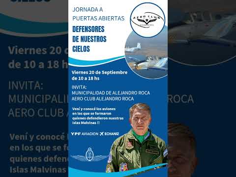 Te esperamos este viernes 20, en el aeroclub Alejandro Roca - Córdoba!!!