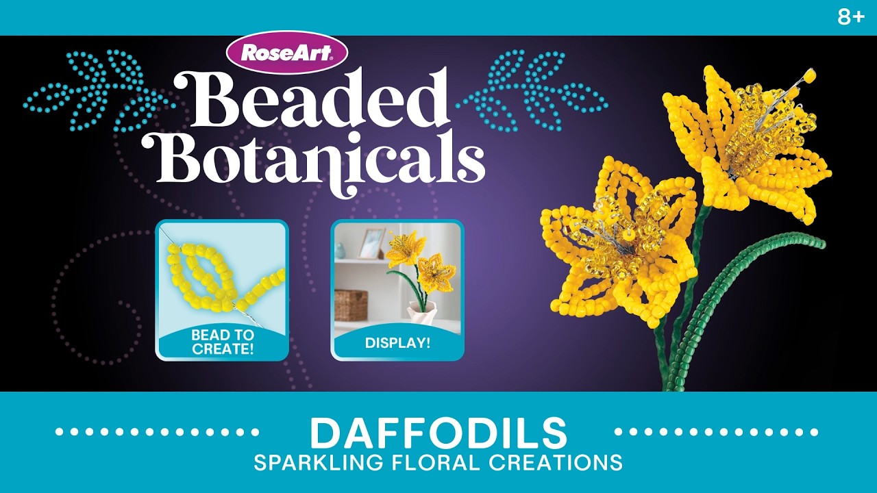 Beaded botanicals daffodil