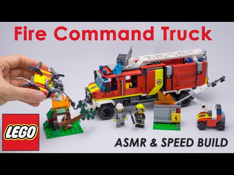 LEGO City 60374 Fire Command Truck ASMR & Speed Build 레고 시티 소방대 트럭