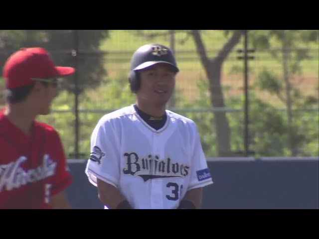 【ファーム】初球攻撃!! バファローズ・小島の同点タイムリー!! 2017/9/8 Bs-C(ファーム)