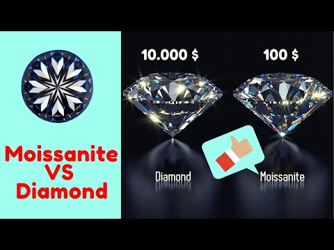 Moissanite vs Diamond. Moissanite rings
