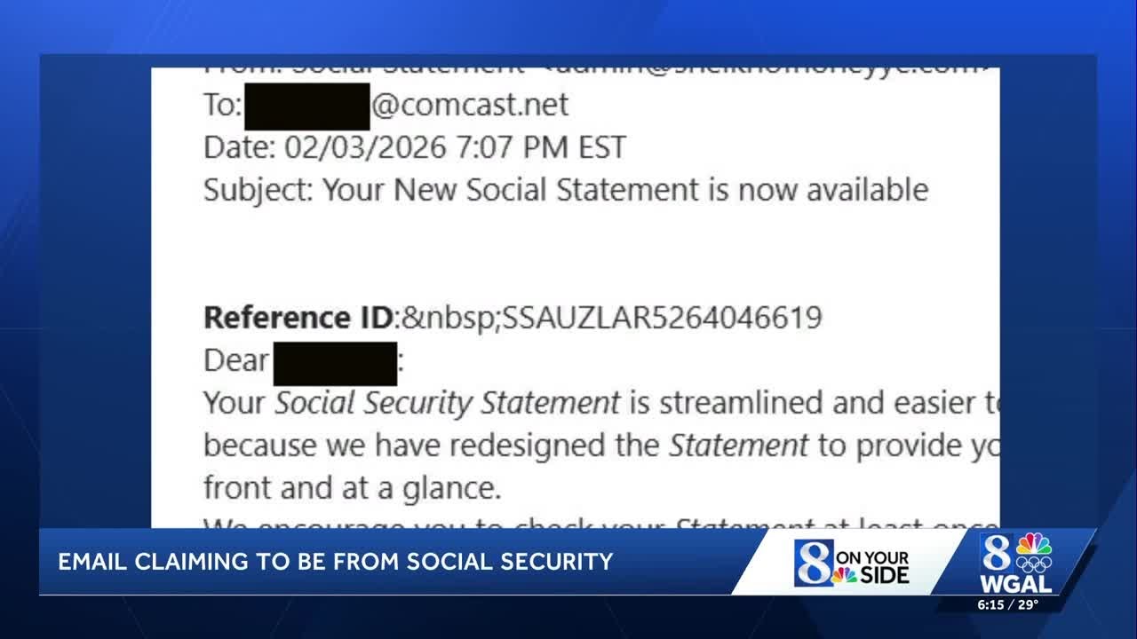 Social Security email scam targets viewers