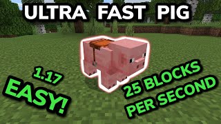 HOW TO GET ULTRA FAST PIGS IN SURVIVAL in Minecraft Bedrock (MCPE/Xbox/PS4/Switch/Windows10)