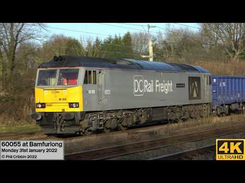 60055 at Bamfurlong - 31st January 2022