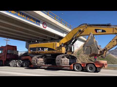 Loading & Transporting The Caterpillar 385C Excavator To The Next Project - Sotiriadis/Labrianidis