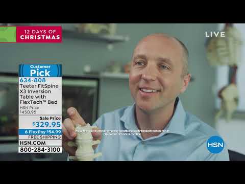 Teeter FitSpine X3 Inversion Table with FlexTech Bed