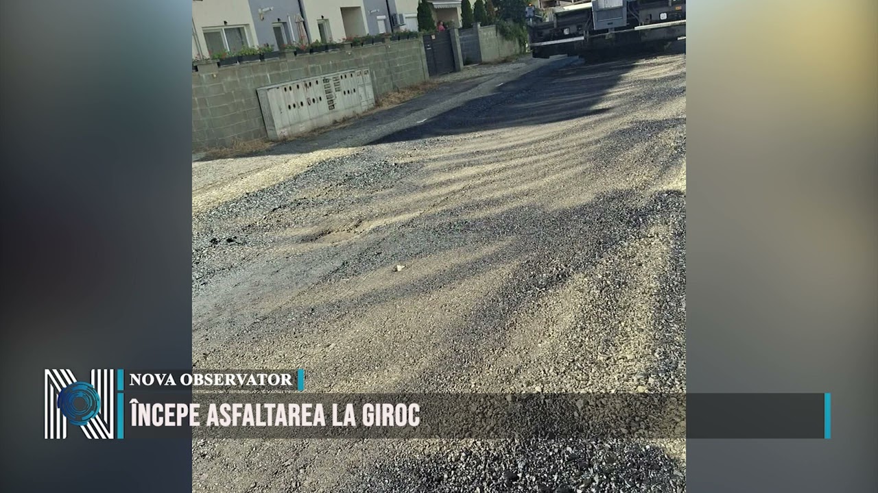 Începe asfaltarea la Giroc