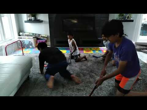 KNEE HOCKEY PLAYOFFS GAME 1 EDMONTON OILERS VS VANCOUVER CANUCKS