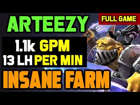 OMG! Arteezy makes THIS GAME look Too Easy - Insane Farming Speed