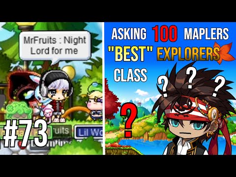 I Asked 100 Maplers on What is the BEST Explorers Class