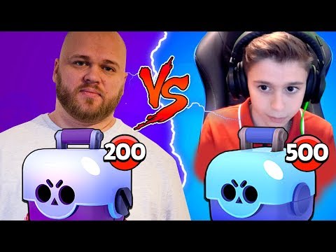 БИТВА СУНДУКОВ BRAWL STARS! ШКОЛЬНИК vs ШАМПАНОВ