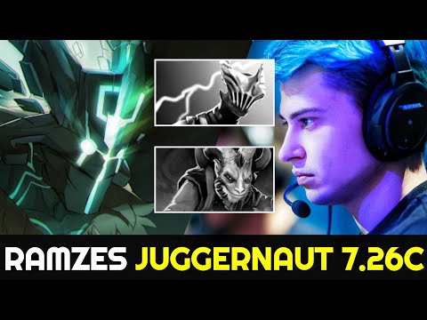how RAMZES Juggernaut deal with Counterpick Razor & Riki 7.26 Dota 2