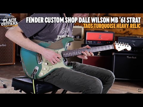 No Talking...Just Tones | Fender Custom Shop Dale Wilson MB '61 Strat Heavy Relic Taos Turquoise