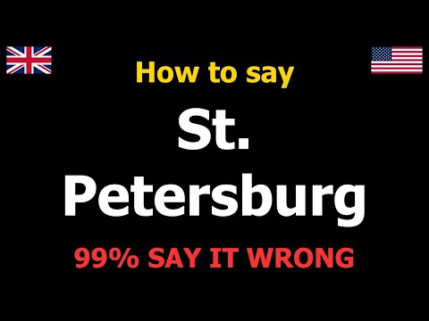 How to PRONOUNCE St. Petersburg (Say It Correctly)