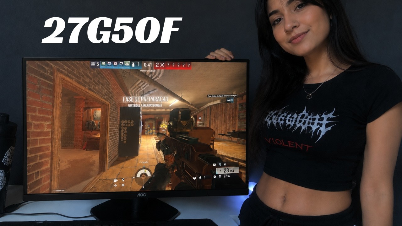 Miniatura da avaliação em vídeo de Monitor Gamer AOC Agon 27G50F 27" 144Hz 0.5ms