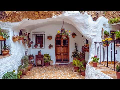 Exploring the Cave Houses of GALERA, Spain 🏠🌄 | Walking Tour 4K