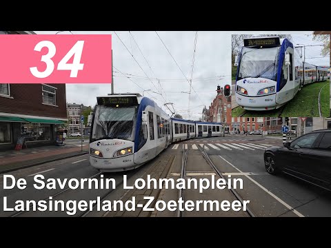 HTM RandstadRail 34: De Savornin Lohmanplein - Lansingerland-Zoetermeer | HTM 4061 | 2023